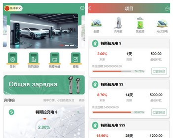 八国语言投资理财特斯拉充电桩/多国语言海外充电桩投资/可定制二开-非凡技术源码资源网